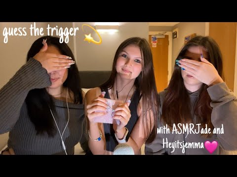 ASMR Guess The Trigger with @ASMRJADE and @Heyitsjemma. 🫶🏻🫶🏻🫶🏻