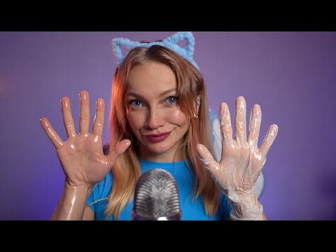 ASMR 🌸 Touching Your Screen with Jasmine oil & Gloves (No Talking)