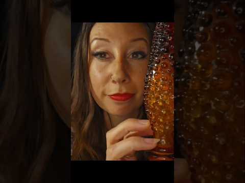 Bubble glass tapping gentle sounds for stress relief #tingles