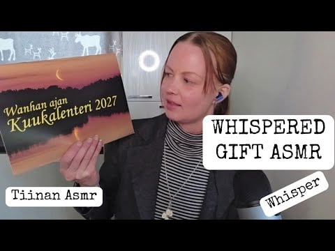 Whispered ASMR | A Special Birthday Gift, a Lunar Calendar & Newspaper Sounds 🌙
