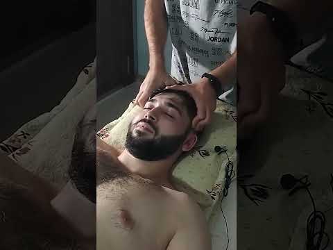 TURKISH MASSAGE THERAPY THAT RELIEVES STRESS IN THE HEAD #satisfying #relaxing #asmr #short #massage