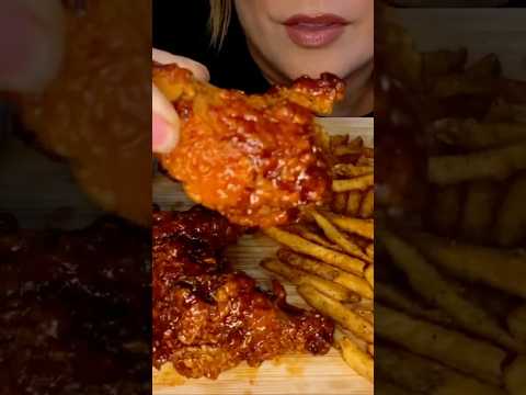 POPEYES FRIED CHICKEN #asmr #chicken #friedchicken #foodshorts