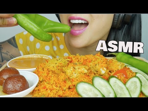 ASMR CHICKEN BIRYANI (EATING SOUNDS) | SAS-ASMR