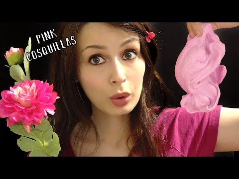 MI PRIMER VÍDEO DE ASMR EN ESPAÑOL - OBJETOS ROSADOS COSQUILLOSOS