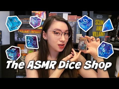 🎲 Welcome to the Click Clack Shack! 🎲  ASMR Roleplay | Clicky, shiny dice | Soft spoken, binaural