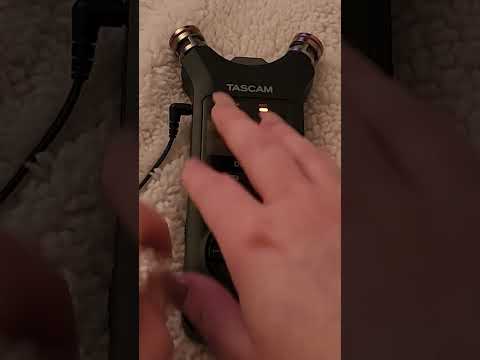 Soothing Tascam tapping ASMR with long nails 🎤💅