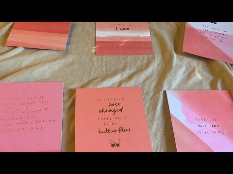 ASMR Reading my Positive affirmations cards