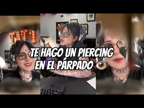 VERSIÓN LARGA ✨ Te hago un piercing en el párpado 🤭👁️