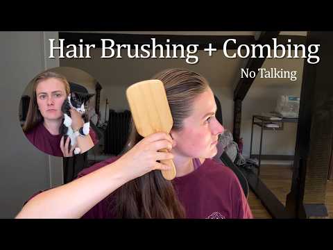 [ASMR] Hair Brushing for Deep Sleep ✨ Real Sounds, No Talking