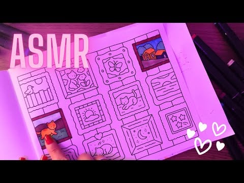 ASMR Colorindo: Testando Novas Cores para um Soninho Tranquilo 💤🖌️