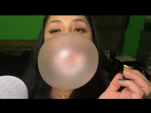 Asmr Chewing Gum & Blowing Bubbles 🍬☺️👄🫧 #asmrfyp #asmrmouthsounds  #asmrgumchewing #asmrbubbles 