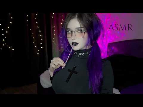 ⋅ ♰ shy goth student tries to flirt ASMR ♰ ⋅