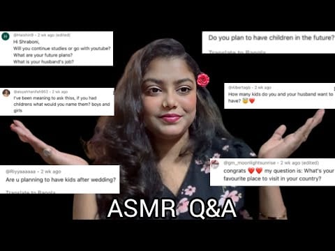 ASMR 25k Special Q&A | Answering Your Question 🤭❤