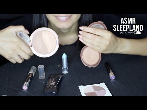 ASMR DESTROYING MAKEUP (TAPPING, GLOVES SOUNDS) Delicious sounds to relax.  (NO TALKING)