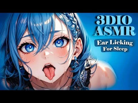 [3DIO ASMR] Ear Licking for Sleep – Fast and Wet Sounds, No Talking 💋