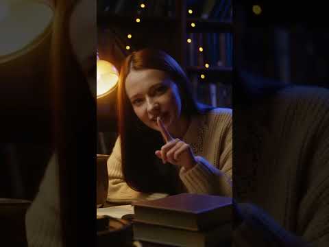 АСМР уютная ночная библиотека 📚