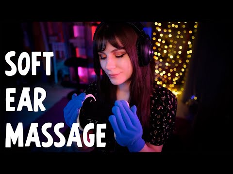 ASMR Ear Massage with Gloves 💎 No Talking