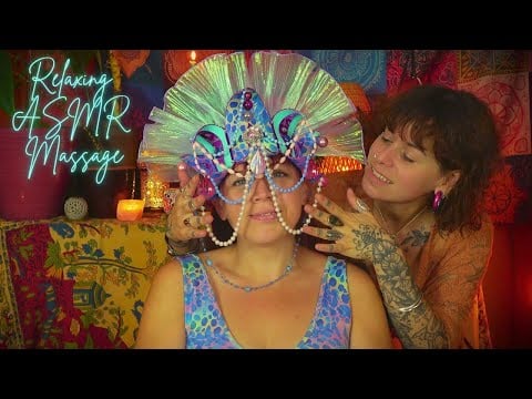 ASMR HEALING MASSAGE | Soft whisper meditation [Deep sleep & relaxation] Real person brush & tracing