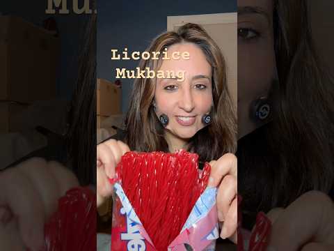 Licorice Mukbang #asmr #mukbang #licorice #eatingsounds g