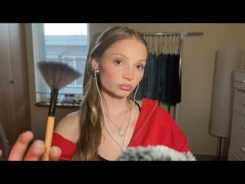 ASMR Random Triggers For Sleep (mic brushing, tapping, mouth sounds)