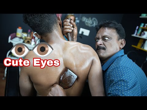 Our Big Eye Barber Doing Amazing Cracking ASMR Massage | Neck Cracking | Ear Cracking ASMR Massage