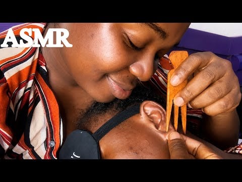 ASMR✨Deep Ear Cleaning with a Wooden Fork 