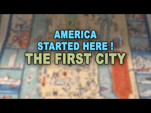 This Was the First City in Settled America | ASMR Vintage Map Tracing
