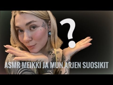 ASMR Suomi - meikkaan ja esittelen mun lemppari tuotteita 😌✨ (kuiskailua, naputtelua, käsiliikkeitä)