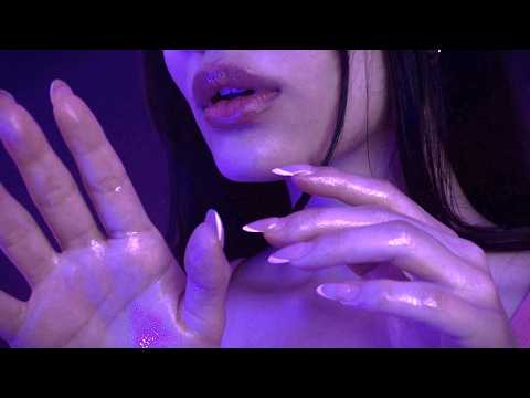 ASMR Face Touching with tk tk Sounds