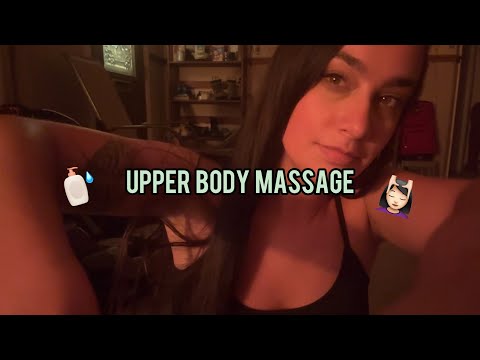 Fast Aggressive ASMR Massage w/ Lotion + Rollerballs (Shoulders, Arms, Back)