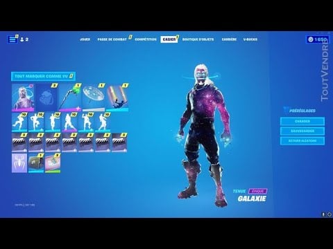 ASMR MON CASIER FORTNITE (ULTRA RARE) (Skin galaxie)