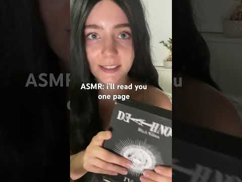 i'll read you one page 🤍#asmr #girlfriendasmr #bookasmr #comfortaudio #whisper