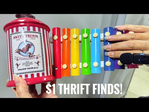 ASMR Weird $1 Thrift Store 💵🛍️Tapping, Scratch, Relax! 🎧✨