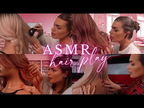 ASMR Hair Play Compilation - Playing w/ Your Hair In Class 🎀 (personal attention / roleplay)