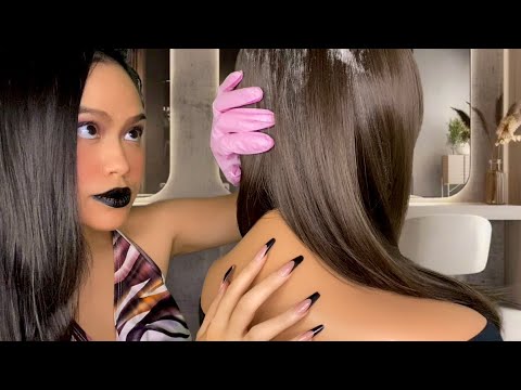 ASMR Scalp Check / Dandruff Removal + Back Scratch (Scalp Scratching, Massage, Plucking) Roleplay