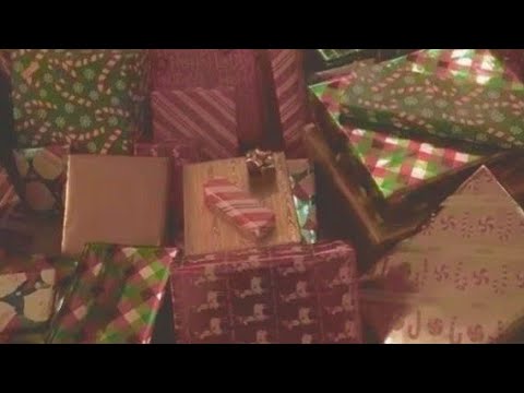 christmas asmr gifts wrapping
