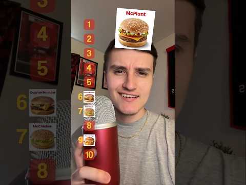 RANKING MCDONALD’S FOOD ITEMS 🍟🍔 ( ASMR ) #shorts #food #asmr