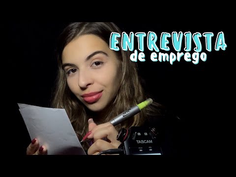 ASMR ENTREVISTA DE EMPREGO RELAXANTE