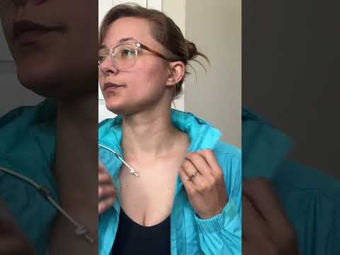 ASMR Rain Jacket Fabric Scratching for Sleep & Tingles #asmr #rainjacket