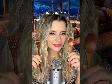 ASMR this or that 🥄? #asmr #thisorthat #asmrsounds