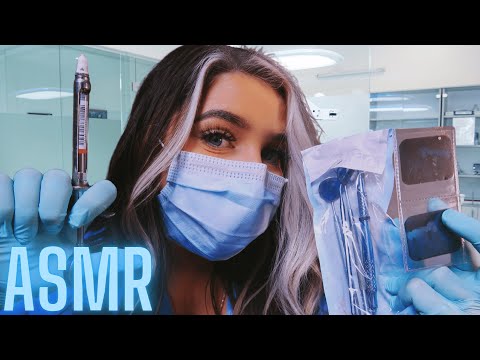 ASMR |  DENTIST ROLEPLAY 🦷 (Latex Gloves, Scraping, Scratching, Dental Exam)