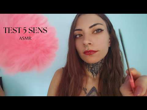 ASMR | MEDECIN |TEST DES 5 SENS
