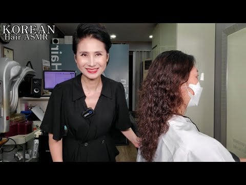 미용실 ASMR #디지털 셋팅펌  숱없는모발 복실복실 풍성하고 화려하게~Hair salon ASMR #DigitalSetting Firm A lot of hair is fluffy
