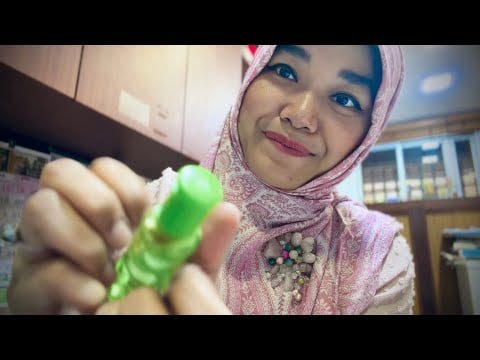 ASMR whisper - mom applying kayu putih (Indonesian) fast and fast