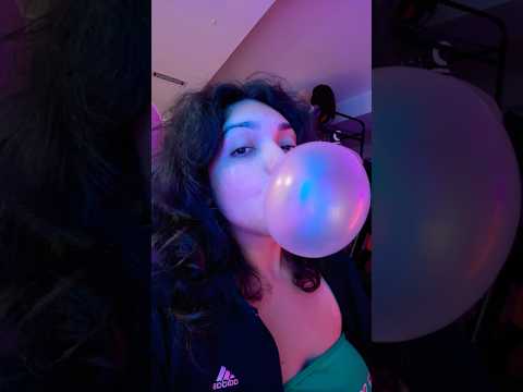 BIG BUBBLE ASMR | blowing big QUENCH bubble gum sounds #bubble #asmr