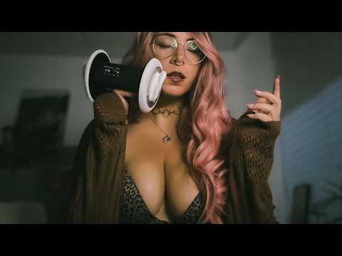 ASMR Ear Licking and Mouth sounds (3dio, no talking)