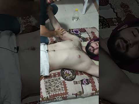 ASMR RELAXING TECHNICAL MASSAGE FOR CHEST AND ARM #massage #satisfying #relaxing #asmr #shorts