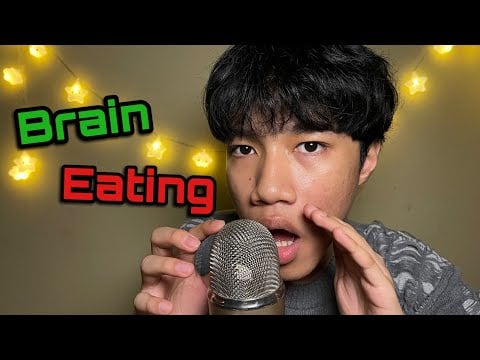 ASMR Brain Eating (Mouth Sounds)