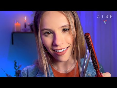 ASMR CORTE de CABELO e Hidratação para ARREPIAR TEU COURO CABELUDO ✂