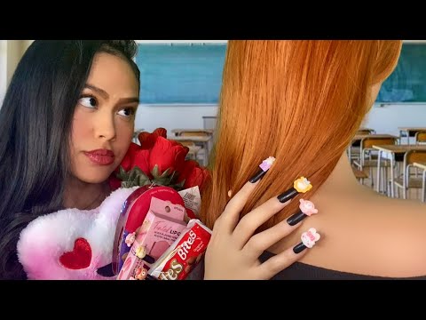 ASMR Mean Girl OBSESSED W/ You Plays W/ Your Hair (“Spoiling” U For Valentines Day) + Back Scratch 